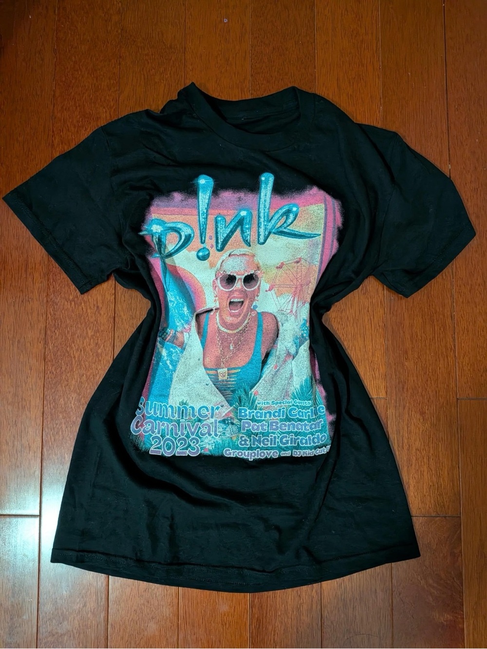 P!NK Summer Carnival 2023 Concert Tour Graphic Tee Black